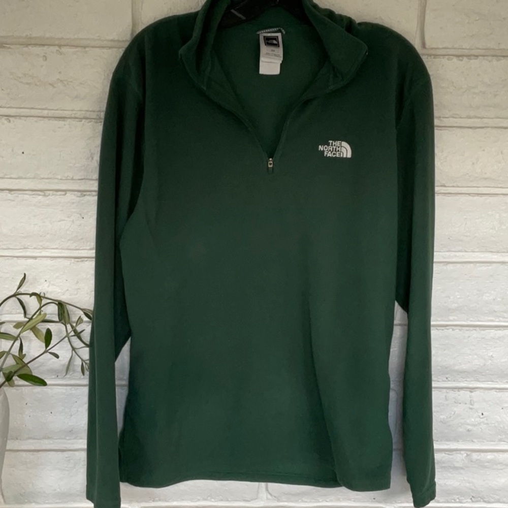 The North Face Forest Green Zip Up Sweater